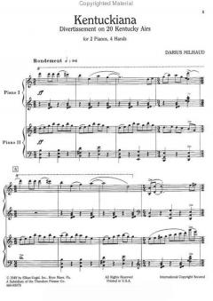 Kentuckiana von Darius Milhaud 