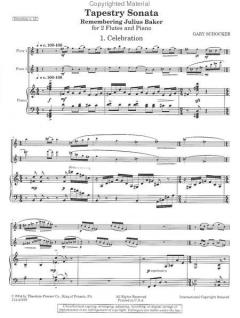 Tapestry Sonata von Gary Schocker 