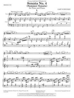 Sonata No. 4 for Flute and Piano von Gary Schocker 