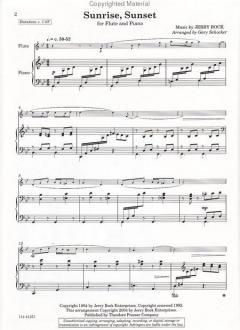 Sunrise, Sunset von Jerry Bock 