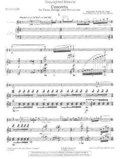 Concerto For Flute, Strings, And Percussion (Melinda Wagner) 