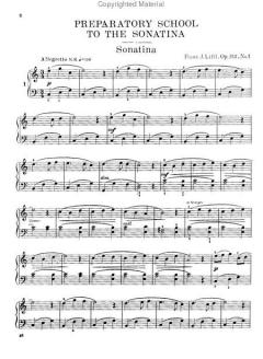 Preparatory School To the Sonata for the Pianoforte von Franz Liftl 