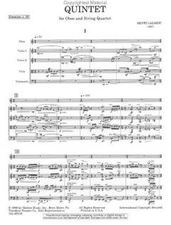 Quintet von Henri Lazarof 