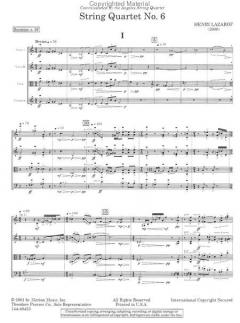 String Quartet No. 6 von Henri Lazarof 