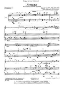 Romance For Violin And Chamber Orchestra von Ellen Taaffe Zwilich im Alle Noten Shop kaufen