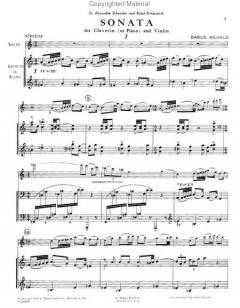 Sonata von Darius Milhaud 