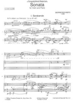 Sonata (1988) von George Rochberg 