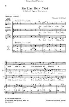 The Lord Has A Child (William Schuman) 