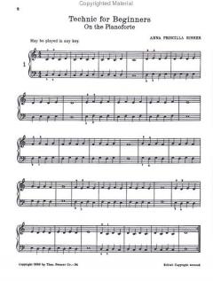 Technic for Beginners on the Pianoforte von Anna Priscilla Risher 