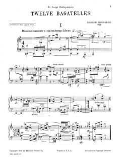 Twelve Bagatelles von George Rochberg 