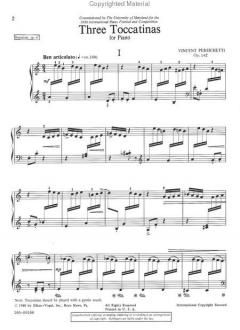3 Toccatinas Op.142 von Vincent Persichetti 