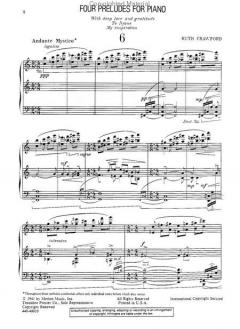 Four Preludes von Ruth Crawford 