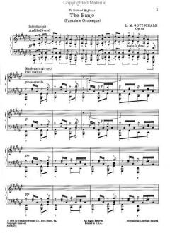 Piano Music von Louis Moreau Gottschalk 