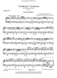 Goldbrick Variations S. 14 von P. D. Q. Bach 
