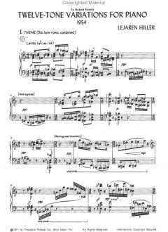 Twelve-Tone Variations von Lejaren Hiller 