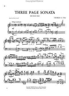 Three Page Sonata von Charles Ives 