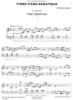 Three Piano Sonatinas von Peter Schickele 