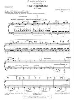 Four Apparitions op. 17 von Lowell Liebermann 