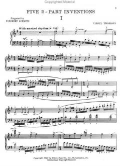Five Two Part Inventions von Virgil Thomson 