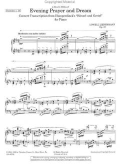 Evening Prayer and Dream op. 37 von Engelbert Humperdinck 