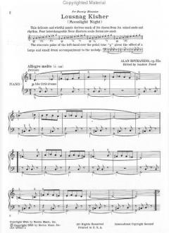 Lousnag Kisher Op.52a von Alan Hovhaness 