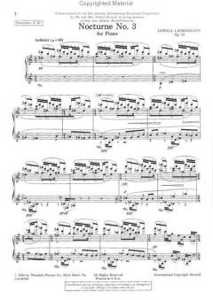 Nocturne No. 3 op.35 von Lowell Liebermann 