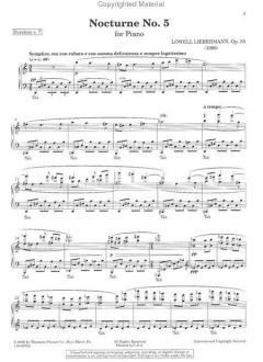 Nocturne No. 5 op. 55 von Lowell Liebermann 