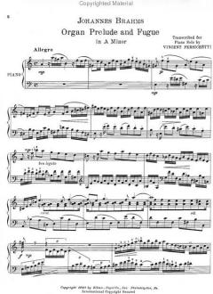 Organ Prelude and Fugue in a Minor von Johannes Brahms 