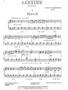 Parades for Piano Op.57 von Vincent Persichetti 