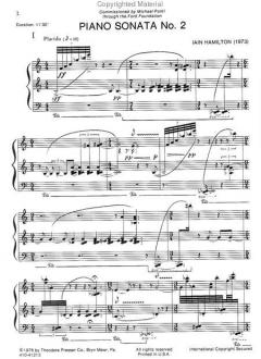 Piano Sonata No. 2 von Iain Hamilton 