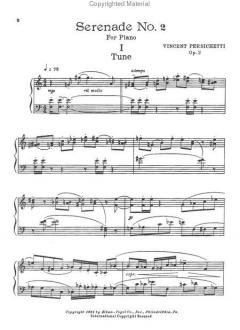 Serenade No. 2 for Piano Solo Op.2 von Vincent Persichetti 