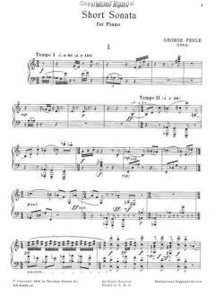 Kurze Sonate von George Perle 