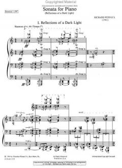 Sonata for Piano von Richard Wernick 