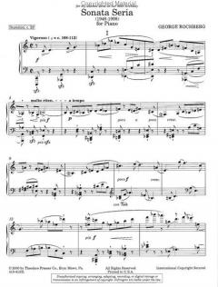 Sonata Seria von George Rochberg 