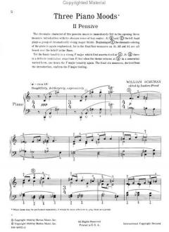 Three Piano Moods von William Schuman 