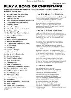 Play A Song Of Christmas von Ruth L. Zimmerman 