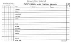 Music Pupil's Lesson Book And Practice Record von F.f. Guard 