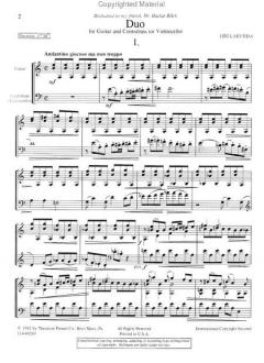 Duo For Guitar And Contrabass von Jiri Laburda im Alle Noten Shop kaufen