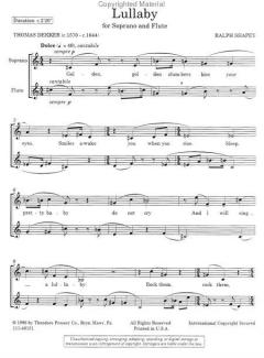 Lullaby von Ralph Shapey 