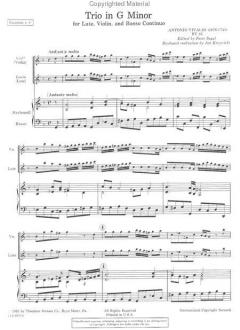 Trio In G Minor RV 85 (Antonio Vivaldi) 