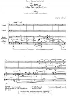 Concerto for Two Flutes and Orchestra von Stephen Stucky im Alle Noten Shop kaufen