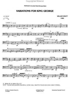 Variations For King George von William Kraft 
