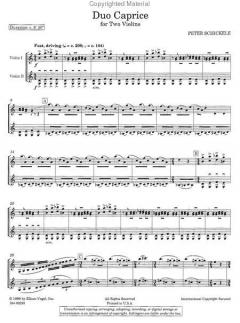 Duo Caprice von Peter Schickele 