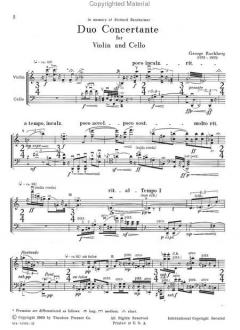 Duo Concertante von George Rochberg 