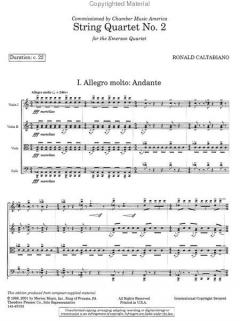 String Quartet No. 2 von Ronald Caltabiano 