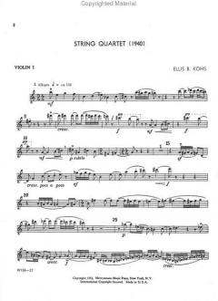 String Quartet (1940) von Ellis B. Kohs 
