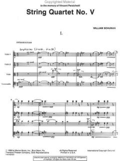 String Quartet No. V von William Schuman 