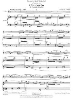 Concerto von Samuel Adler 