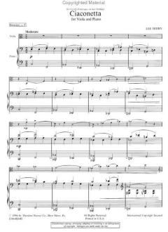 Ciaconetta von Lee Hoiby 