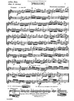 Suite I For Two Like Instruments von François Couperin 